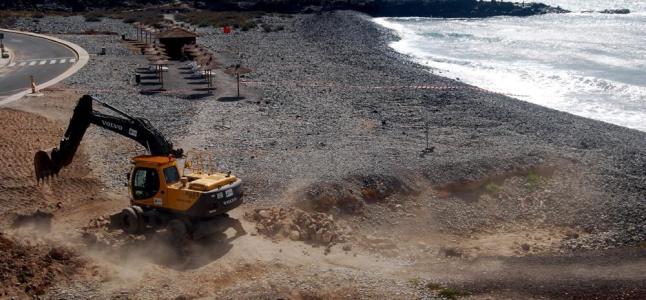 The Department of Sustainability of the Coast and the Sea invest 3.3 million euros in the renovation project of the San Blas beach in San Miguel de Abona