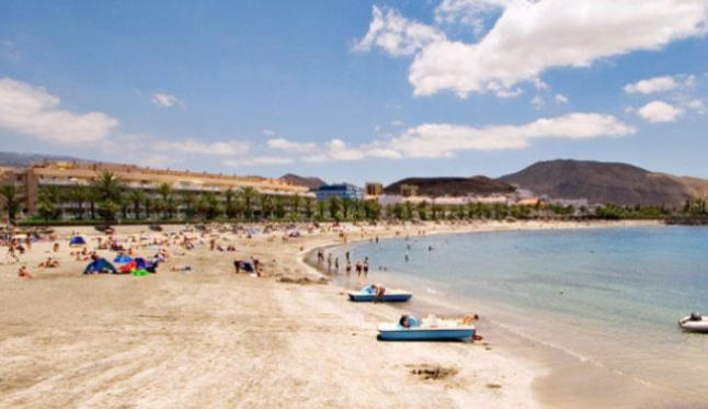 Sahara sand to regenerate the beach of El Camison in Arona, Tenerife