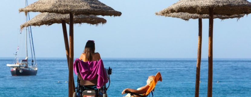 Las Vistas beach in south Tenerife is the only in Canarias that achieves the accessibility flag