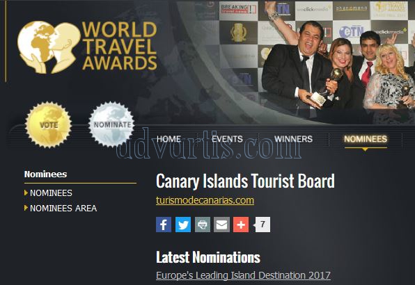 Europe Leading Island Destination 2017 - Canary Islands