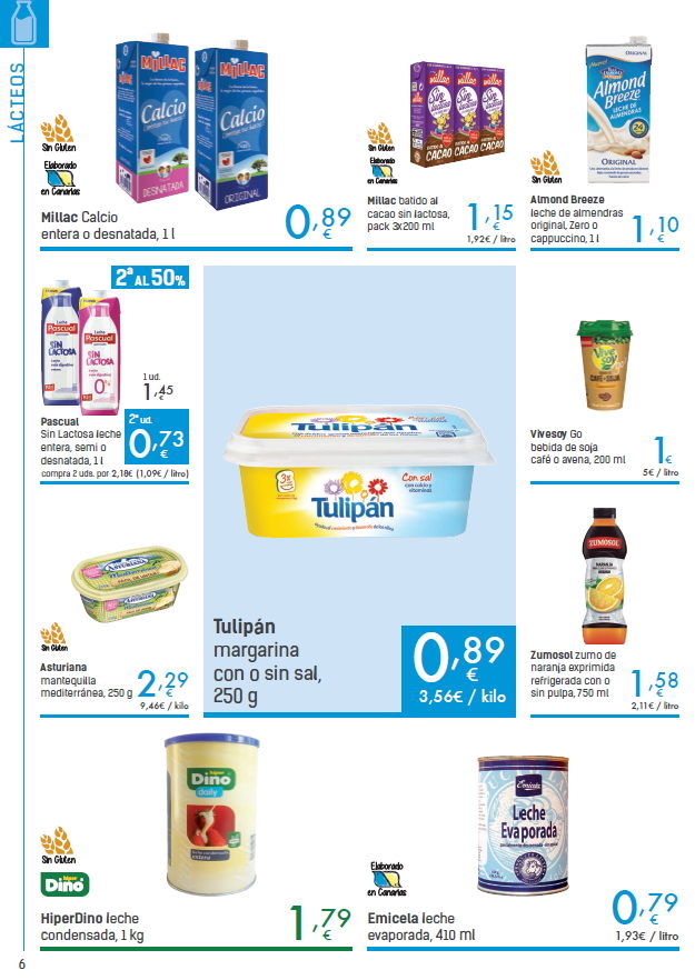 Tenerife prices food drink - HiperDino 23 february - 8 march 2018