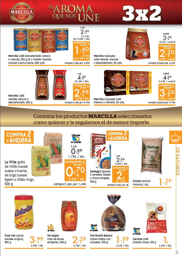 Tenerife prices food drink - HiperDino 23 february - 8 march 2018