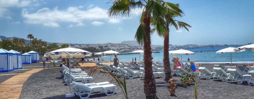El Beril beach reopened in Costa Adeje Tenerife April 23 2018