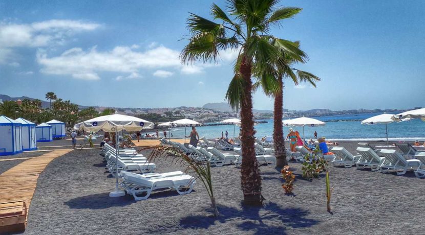 El Beril beach reopened in Costa Adeje Tenerife April 23 2018