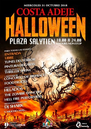 Halloween Streets in Costa Adeje Tenerife 2018